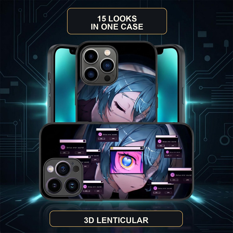 Hatsune Miku Blinking Lenticular Phone Case restored original image 5