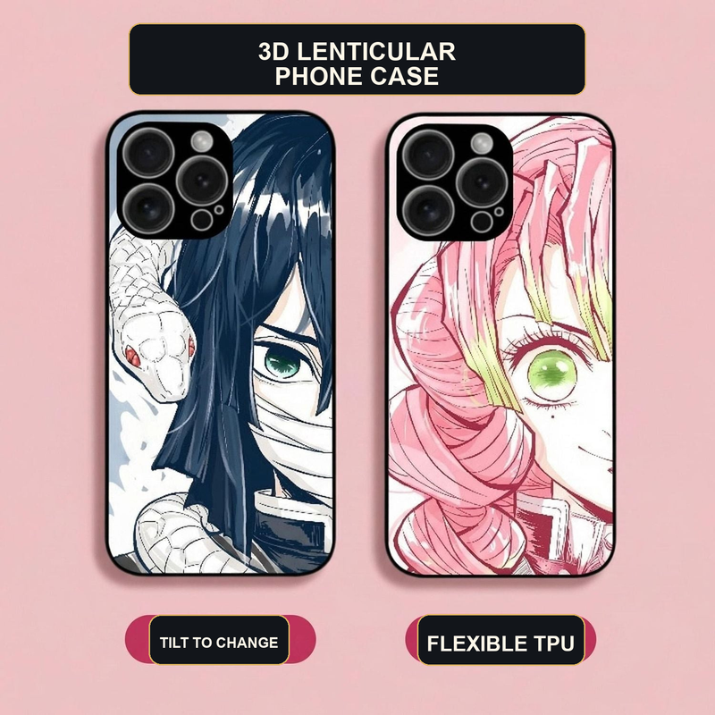 Demon Slayer Character Duo Lenticular Phone Case — 6 Designs restored original image 1