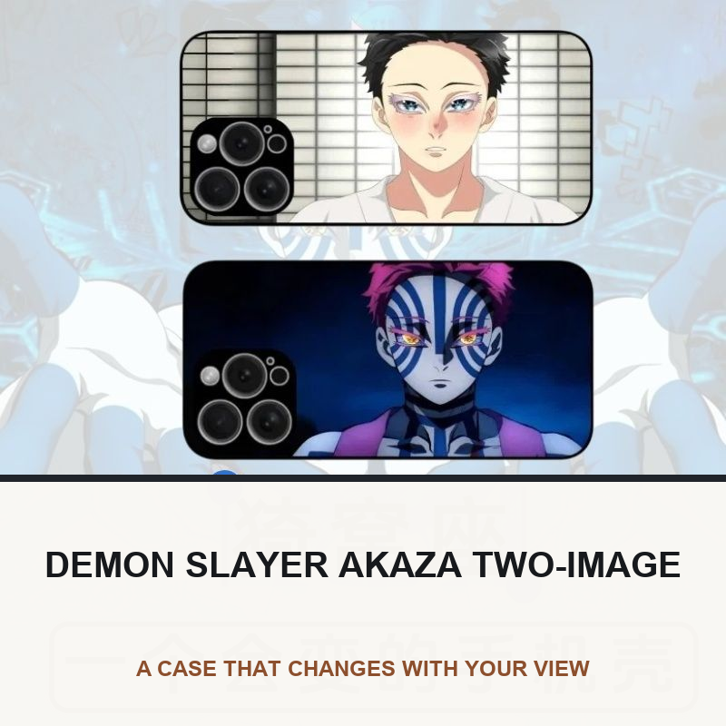 Demon Slayer Akaza Two-Image Lenticular Phone Case restored original image 1