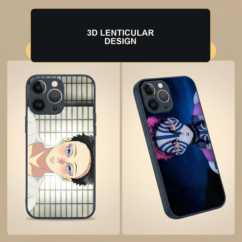 Demon Slayer Akaza Two-Image Lenticular Phone Case restored original image 3