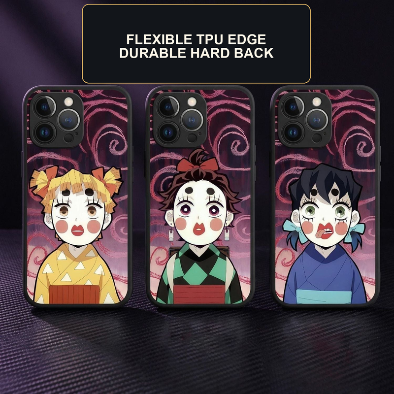 Demon Slayer Entertainment District Trio Lenticular Phone Case restored original image 5