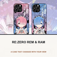 Re:Zero Rem & Ram Lenticular Phone Case restored original image 1