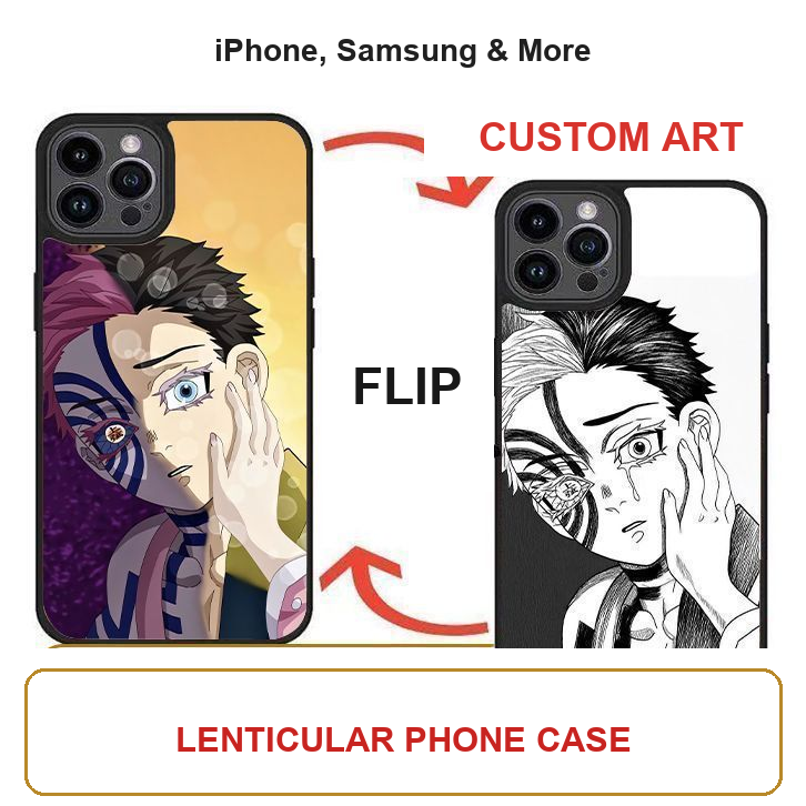 Demon Slayer Character Lenticular Phone Case restored original image 10